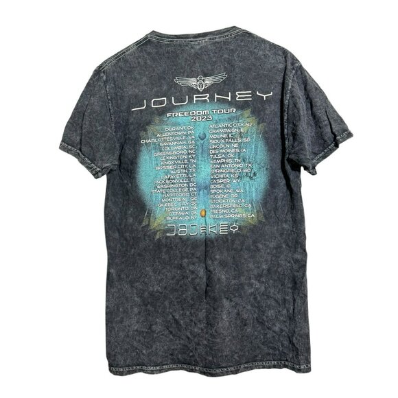 Journey Concert Freedom Tour 2023 Tshirt Men Size S Rock Band 50th Anniversary - Picture 2 of 12